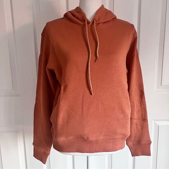 Allbirds R&R Cotton Blend Hoodie Sweatshirt in Terracotta Medium - Picture 2 of 11